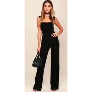 Lulu’s Sleeveless Black Jumpsuit XL